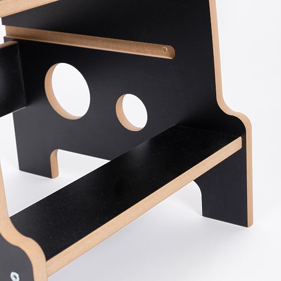 Montessori učni stolp Rings Black