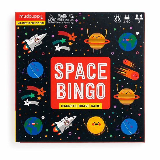 Mudpuppy Magnetna namizna igra Vesoljski bingo