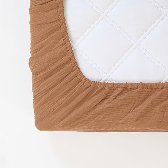 Musalinsko rjuho Ourbaby 200x90 cm - toffee