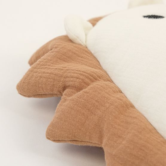 Mušelinski vzglavnik Ourbaby 38x35 cm - Ježek