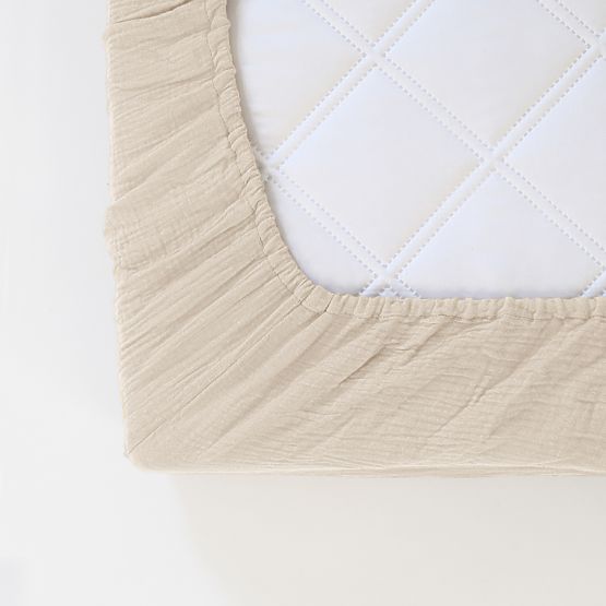 Mušelinsko rjuho Ourbaby 160x80 cm - ecru