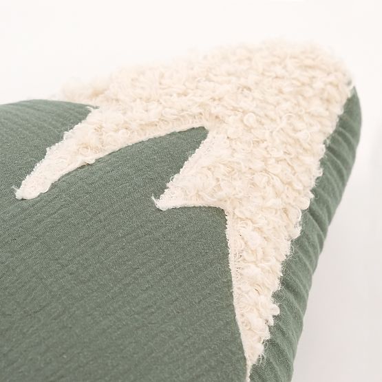 Musselinova blazina Ourbaby 28x30 cm Gore - zelena