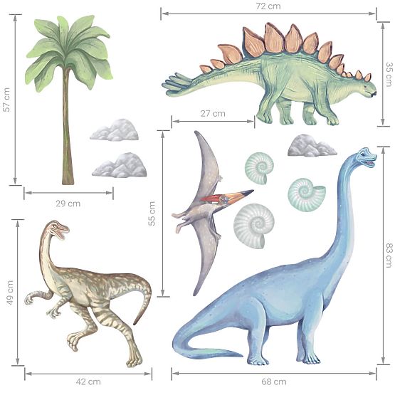 Nalepke za steno - dinozavri