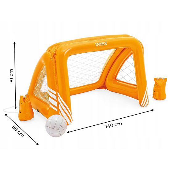 Napihljiv gol z žogo za bazen