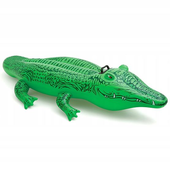 Napihljiva Aligator blazina za plavanje 168 cm INTEX 58546