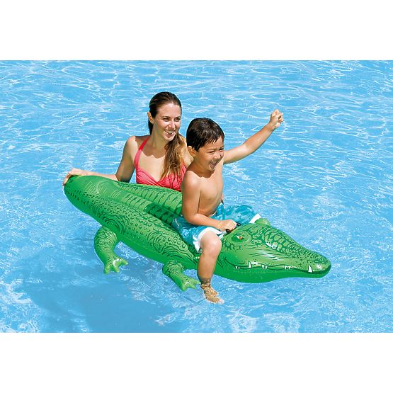 Napihljiva Aligator blazina za plavanje 168 cm INTEX 58546