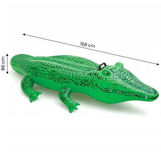 Napihljiva Aligator blazina za plavanje 168 cm INTEX 58546