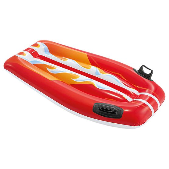 Napihljiva plavalna deska z ročaji za otroke rdeča INTEX 58165 RED