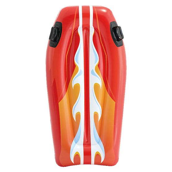 Napihljiva plavalna deska z ročaji za otroke rdeča INTEX 58165 RED