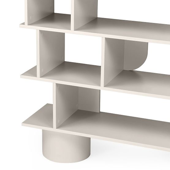 Nizka polica Rangali, kašmir, zaobljena