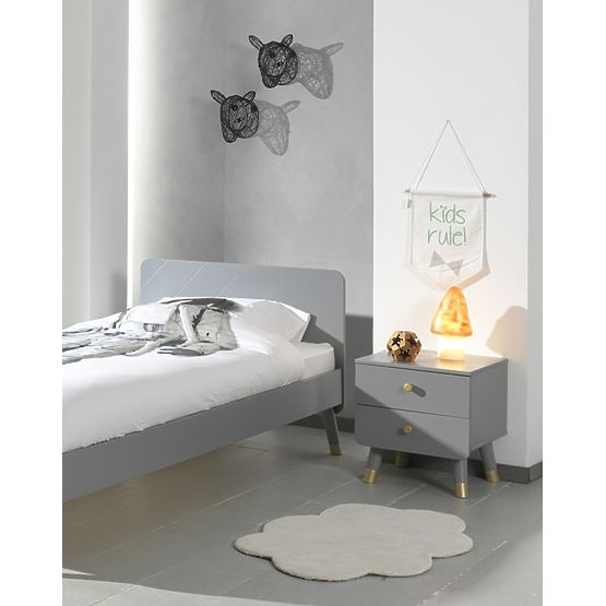 Nočna omarica Billy - siva