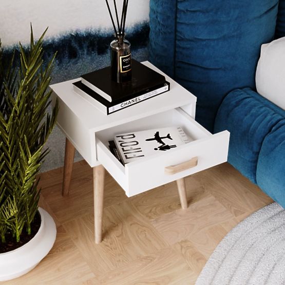 Nočna omarica Luna bela, nočna omarica