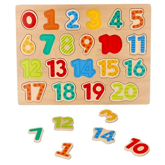 Nove lesene številčne sestavljanke - puzzle