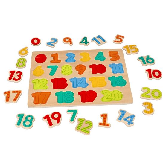 Nove lesene številčne sestavljanke - puzzle