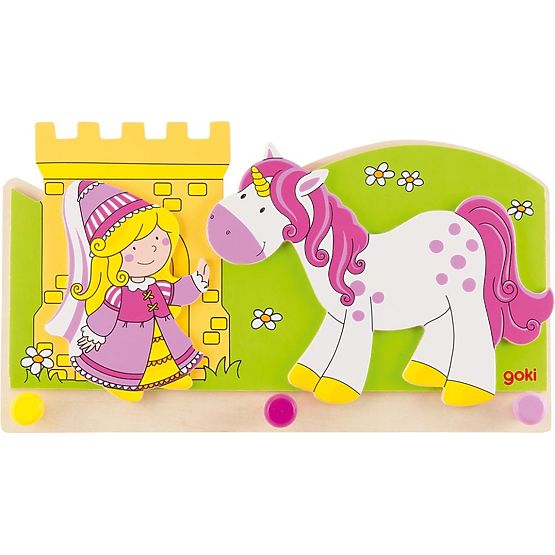 Obešalnik za oblačila Princesa in samorog