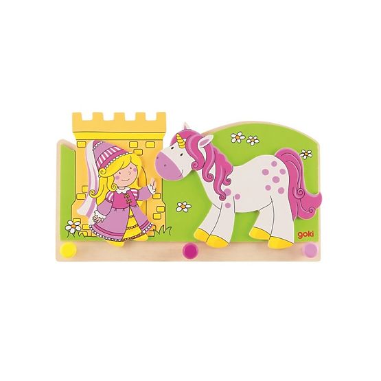 Obešalnik za oblačila Princesa in samorog