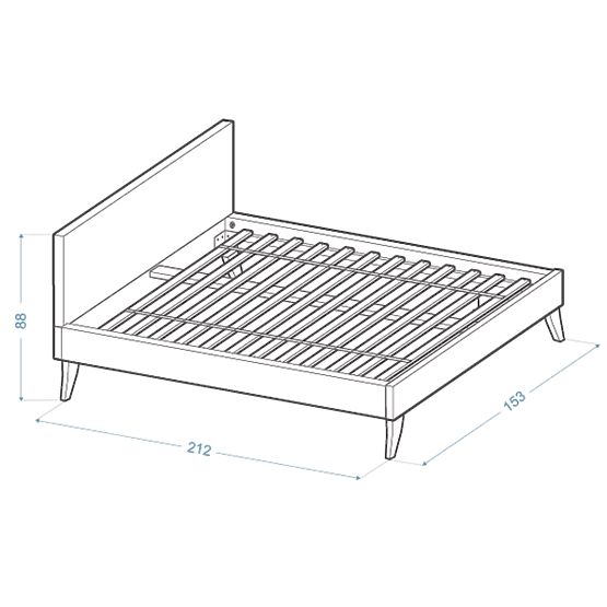 Oblazinjena postelja HEAVEN 140 x 200 cm - Zelena