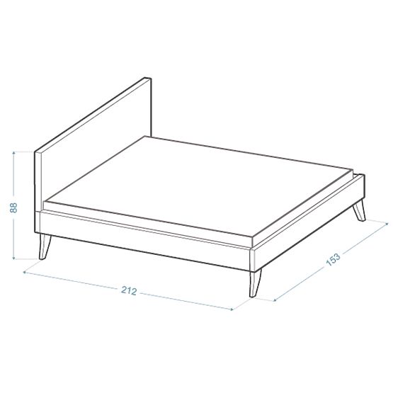 Oblazinjena postelja HEAVEN 140 x 200 cm - Zelena