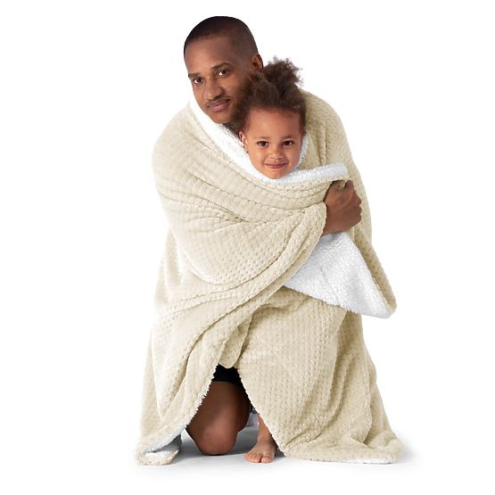 Odeja SHLEEPY barva bež jacquard klasični stil 130x180