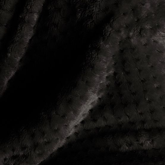 Odeja SHLEEPY črna z žakardnim vzorom klasični slog 130x180