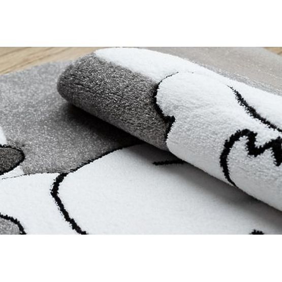 Okrogla preproga PETIT KUŽA, siva