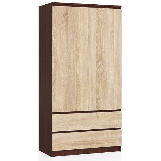 OMARA S 90 cm 2 VRATI 2 PREDALA PK WENGE / SONOMA