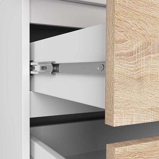OMARA S90 2D 2SZ 2 OGLEDALI CLP PK BELA / SONOMA