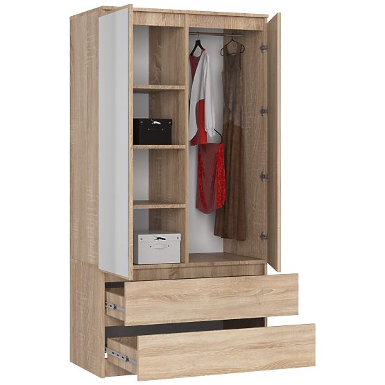 OMARA S90 2D 2SZ 2 OGLEDALI CLP PK SONOMA