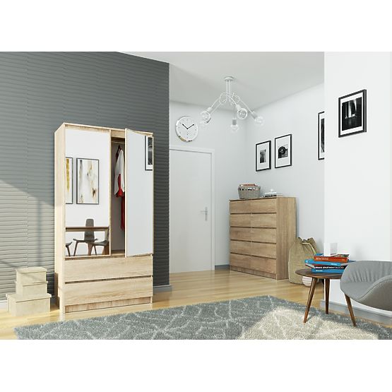 OMARA S90 2D 2SZ 2 OGLEDALI CLP PK SONOMA