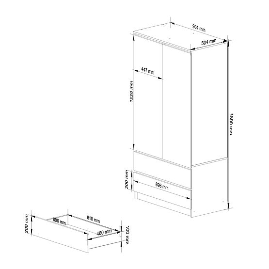 OMARA S90 2D 2SZ CLP PK BELA / SONOMA