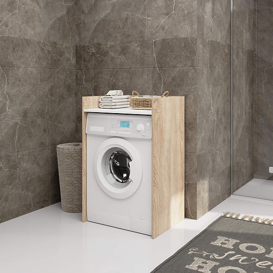 OMARICA ZA PRALNI STROJ FIN HRAST SONOMA / BELA