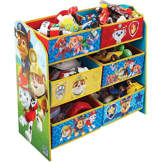 Organizator za igrače s škatlami za shranjevanje - Paw Patrol