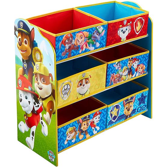 Organizator za igrače s škatlami za shranjevanje - Paw Patrol