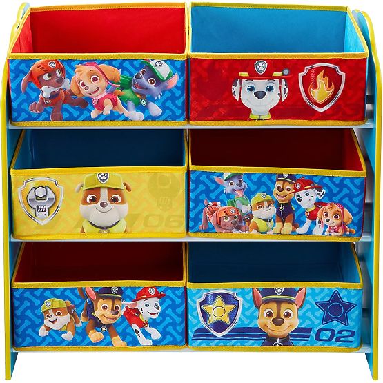 Organizator za igrače s škatlami za shranjevanje - Paw Patrol