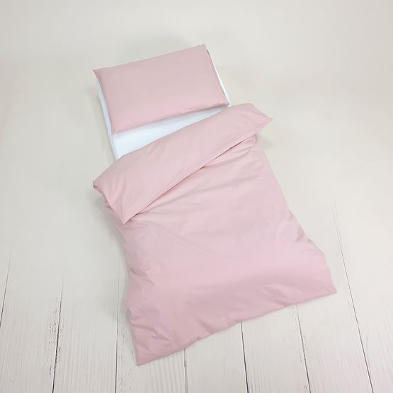 Otroška bombažna posteljnina 100x135 cm - roza