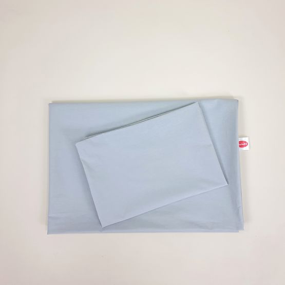 Otroška bombažna posteljnina 100x135 cm - siva