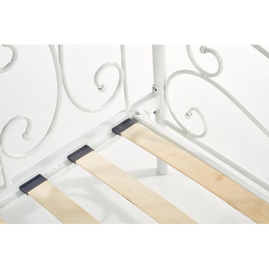 Otroška kovinska postelja Sumatra 200x90 cm - bela