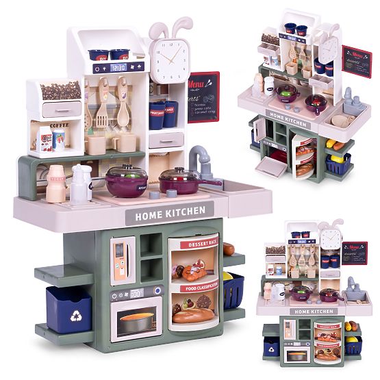Otroška kuhinja zvoki LED generator pare 35 dodatkov