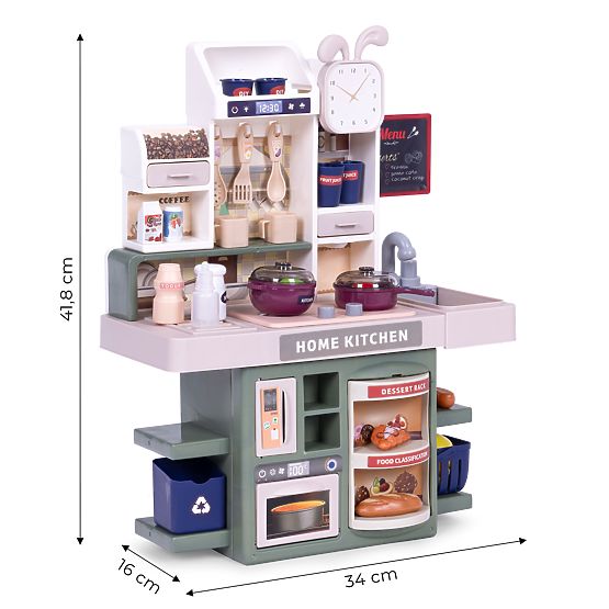Otroška kuhinja zvoki LED generator pare 35 dodatkov