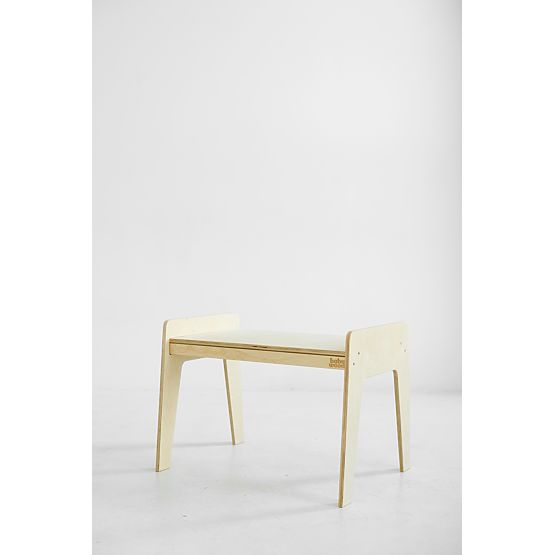 Otroška lesena mizica s stolčkom S/M - naravna