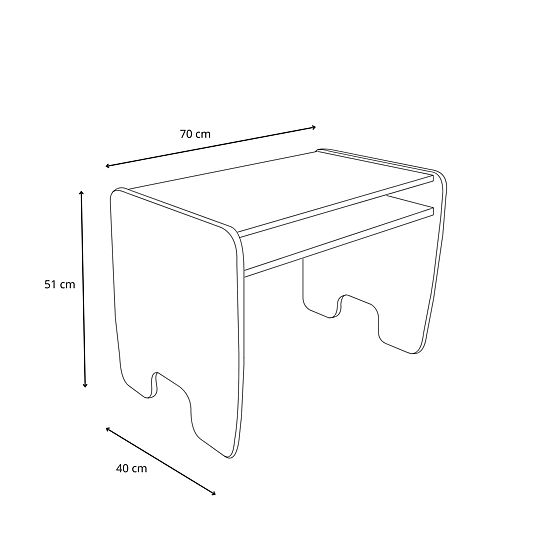 otroška miza Timi + stolček MDF barva bela / hrast craft zlati