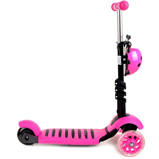 Otroška nabiralka in skuter Pikapolonica - roza