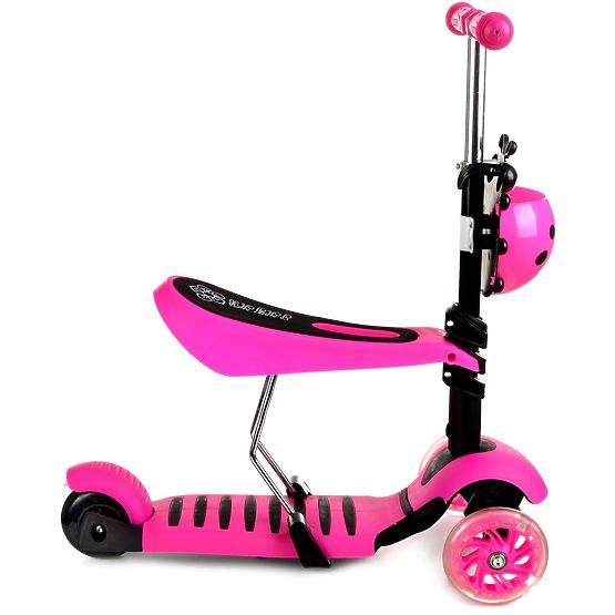 Otroška nabiralka in skuter Pikapolonica - roza