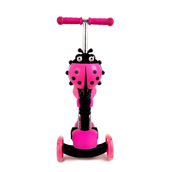 Otroška nabiralka in skuter Pikapolonica - roza