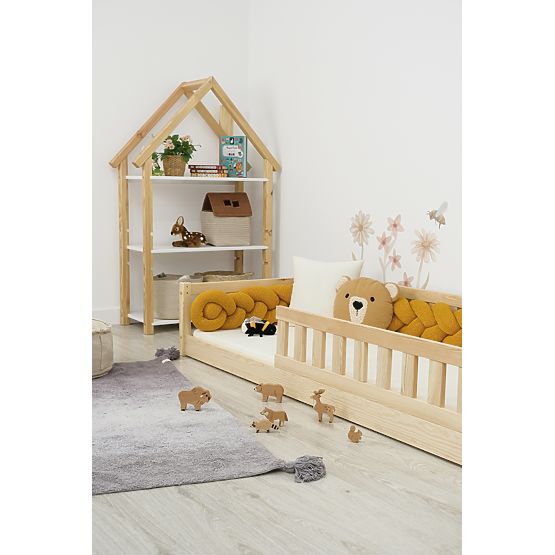 Otroška nizka postelja Montessori Meadow - naravna