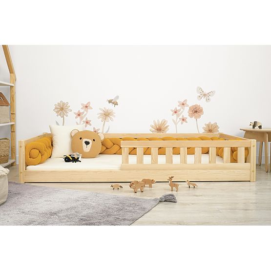 Otroška nizka postelja Montessori Meadow - naravna