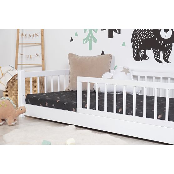 Otroška nizka postelja Montessori Ourbaby - bela