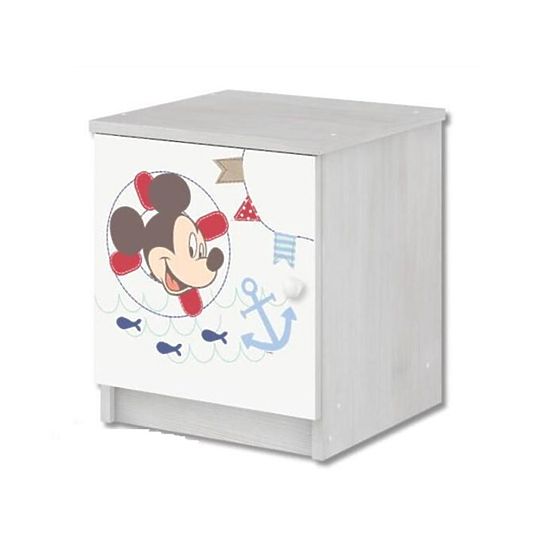 Otroška nočna omarica Mickey Mouse - dekor norveškega bora