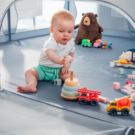 Otroška ograja Willow XL - siva