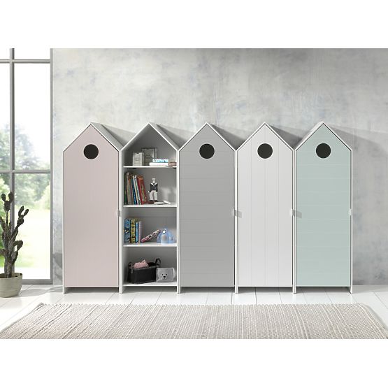 Otroška omarica za knjige Casami - bela